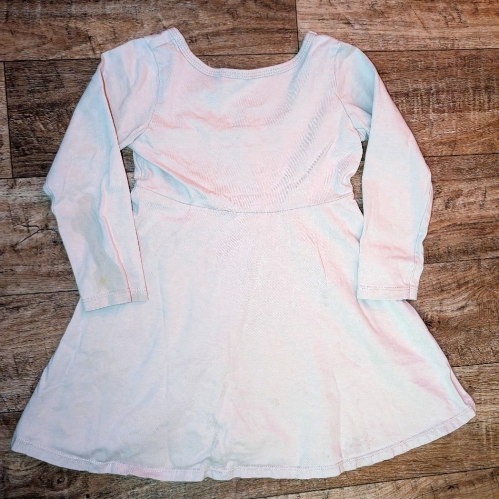 Mini mioche light pink long sleeve dress size 3T Play condition